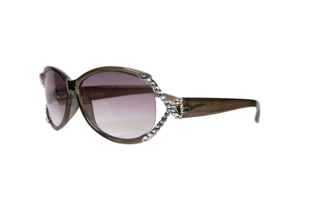Sunglasses+Readers Full Lens with Swarovski Crystals