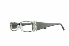 Rectangle Black Readers with Crystals