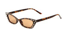 Tortoise Cat-Eye Sunglasses for women, Retro Vintage glasses with rhinestones