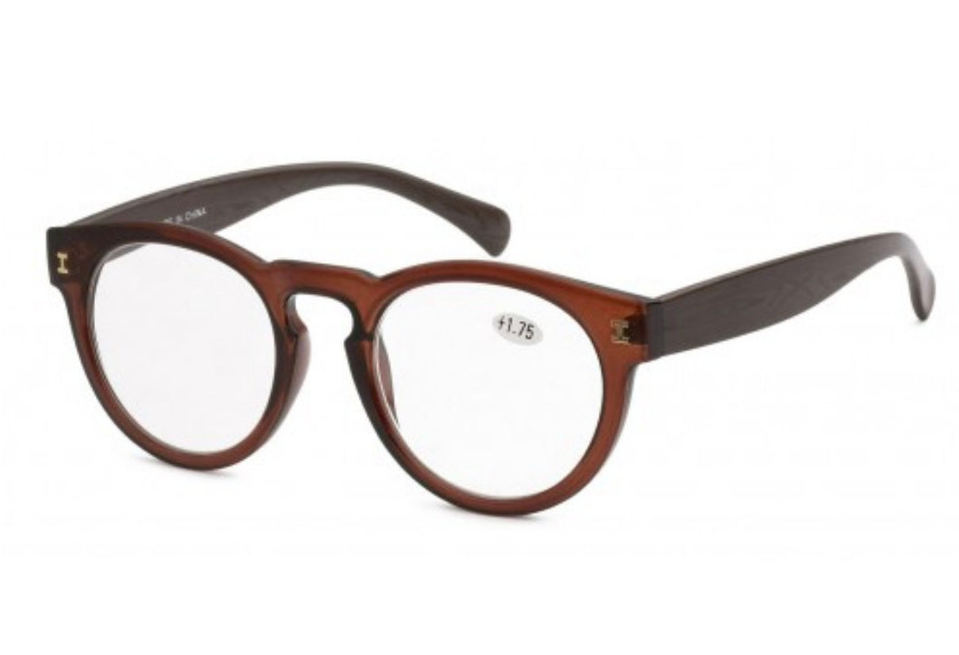 Brown Round Reading Glasses