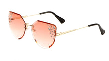 Rimless Cat-Eye Sunglasses