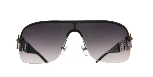 Rimless Black Sunglasses