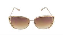 Cat-eye sunglasses made with Swarovski Crystals