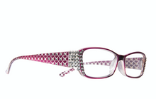 Rectangle Purple Sparkly Reading Glasses