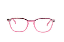 Round Pink Sparkly Reading Glasses