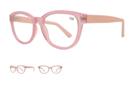 Pink Template Round Reading Glasses RX ABLE
