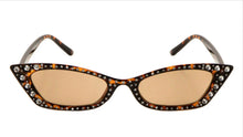 Tortoise Cat-Eye Sunglasses for women, Retro Vintage glasses with rhinestones