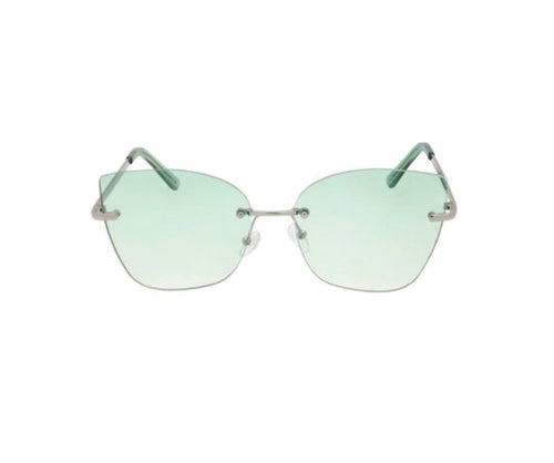 Vintage Cat Eye Frameless Sunglasses